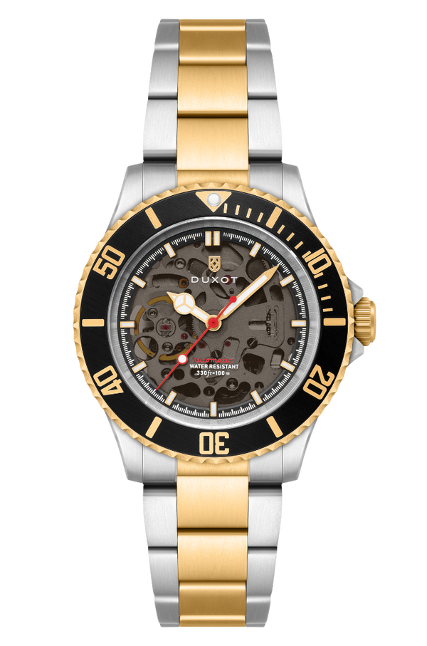 duxot Atlantica Skeleton Diver Automatic Caviar Black