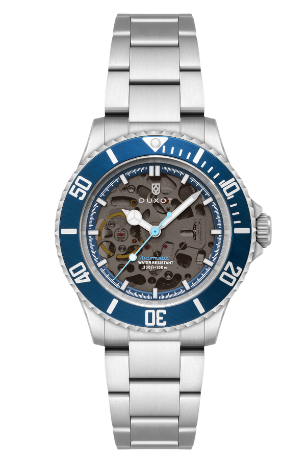 duxot Atlantica Skeleton Diver Automatic Marine Blue
