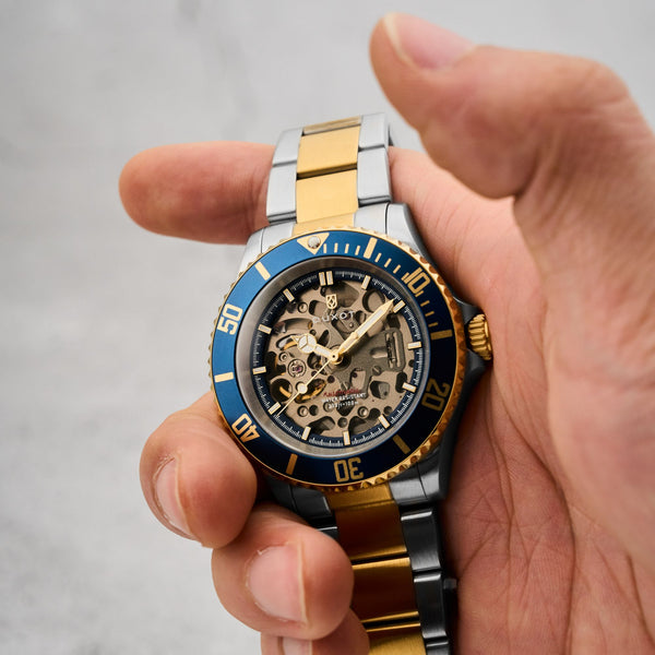 Duxot Atlantica Skeleton Diver Automatic Marine Gold