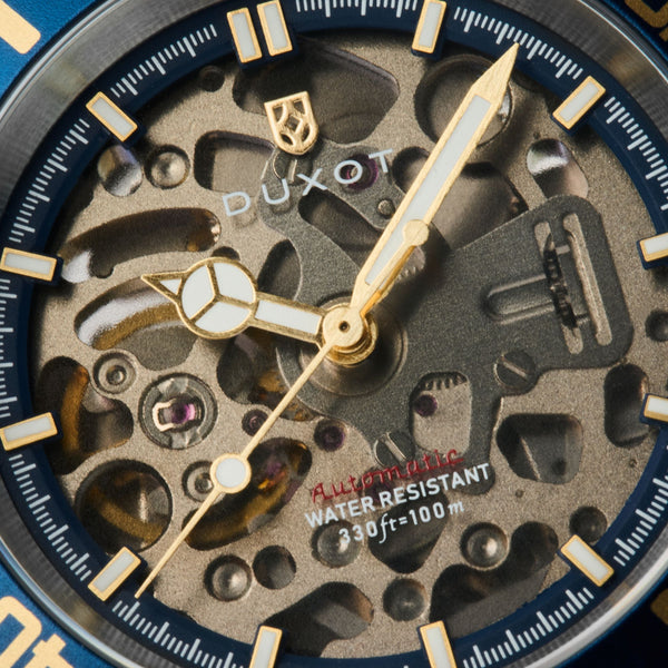 Duxot Atlantica Skeleton Diver Automatic Marine Gold