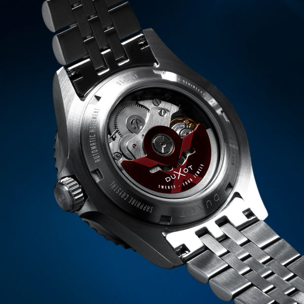 Duxot Atlantica Skeleton Diver Automatic Orange Black