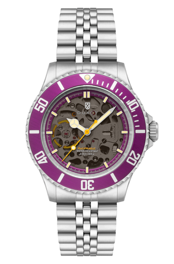 duxot Atlantica Skeleton Diver Automatic Sunset Purple