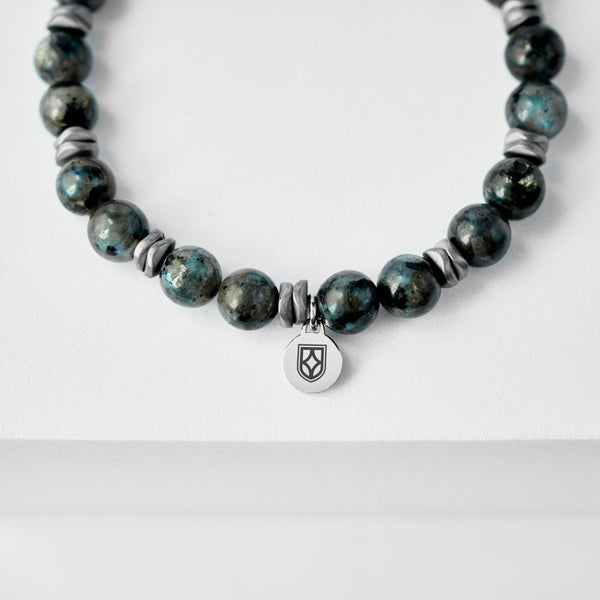 Duxot Atlantica Stone Beaded Bracelet Labradorite And Hematite Stones