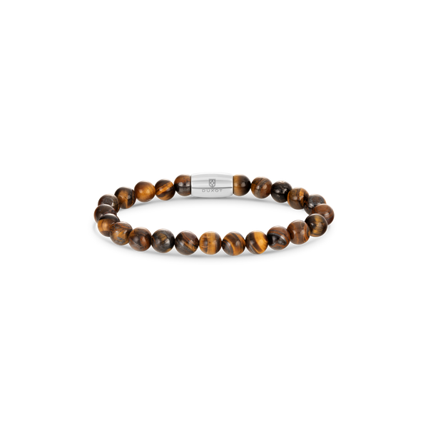 Duxot Atlantica Stone Beaded Bracelet Tiger Eye Stones