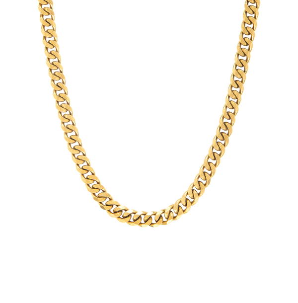 duxot Accelero Cuban Link Chain Necklace Gold