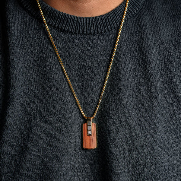 Duxot Accelero Dog Tag Dark Wood Meteorite