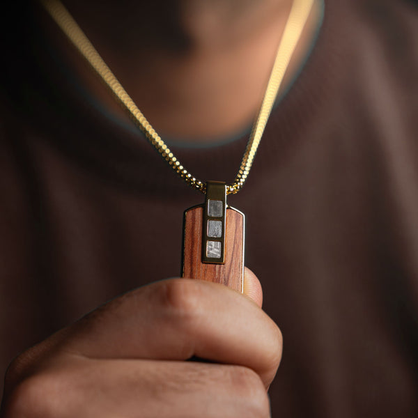 Duxot Accelero Dog Tag Dark Wood Meteorite