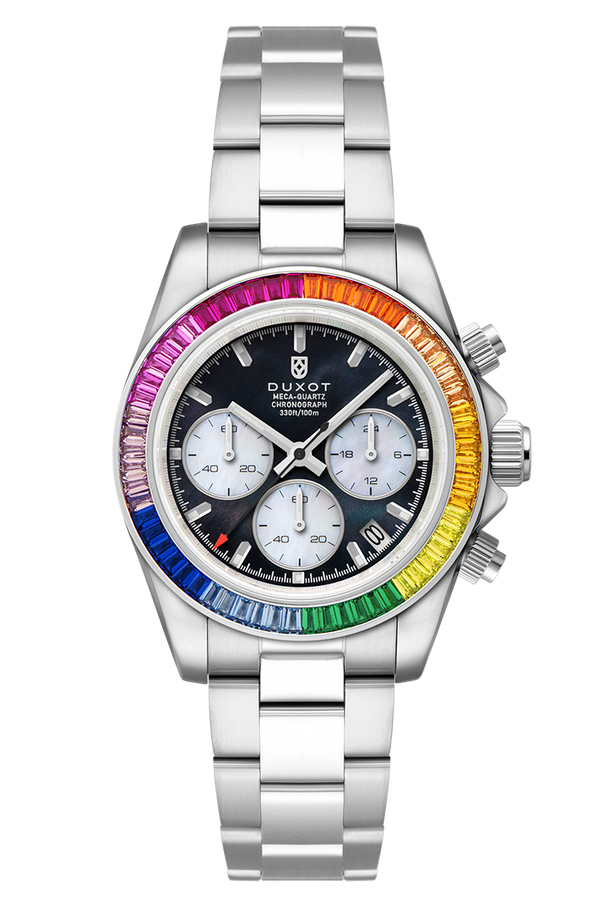 duxot Accelero Rainbow Chronograph Pearl Black