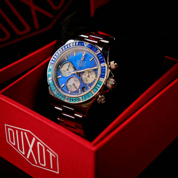 Duxot Accelero Rainbow Chronograph Pearl Blue