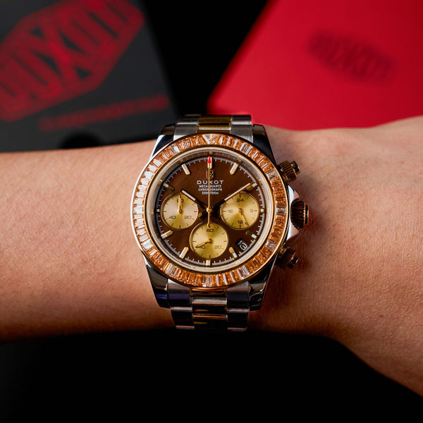 Duxot Accelero Rainbow Chronograph Pearl Brown