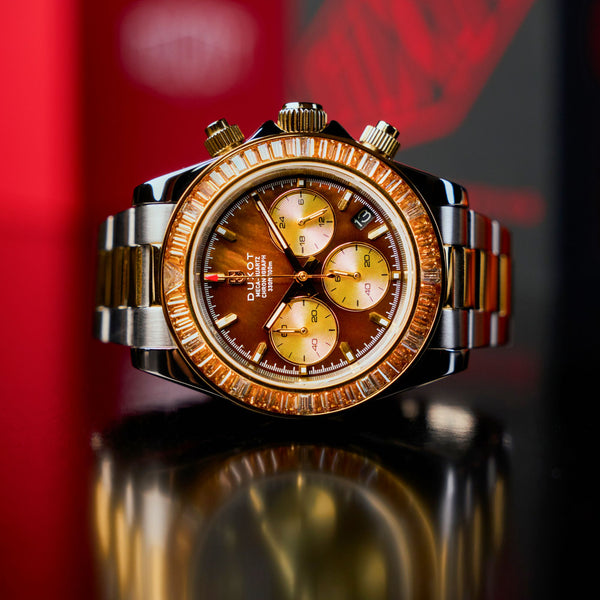 Duxot Accelero Rainbow Chronograph Pearl Brown