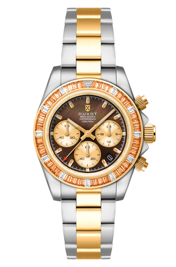 duxot Accelero Rainbow Chronograph Pearl Brown