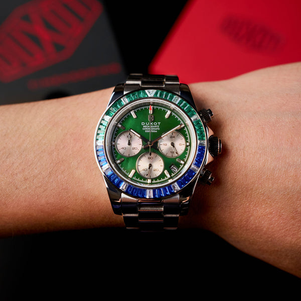 Duxot Accelero Rainbow Chronograph Pearl Green