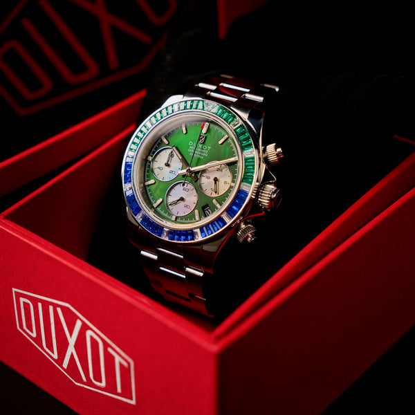 Duxot Accelero Rainbow Chronograph Pearl Green