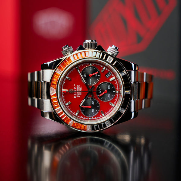 Duxot Accelero Rainbow Chronograph Pearl Red