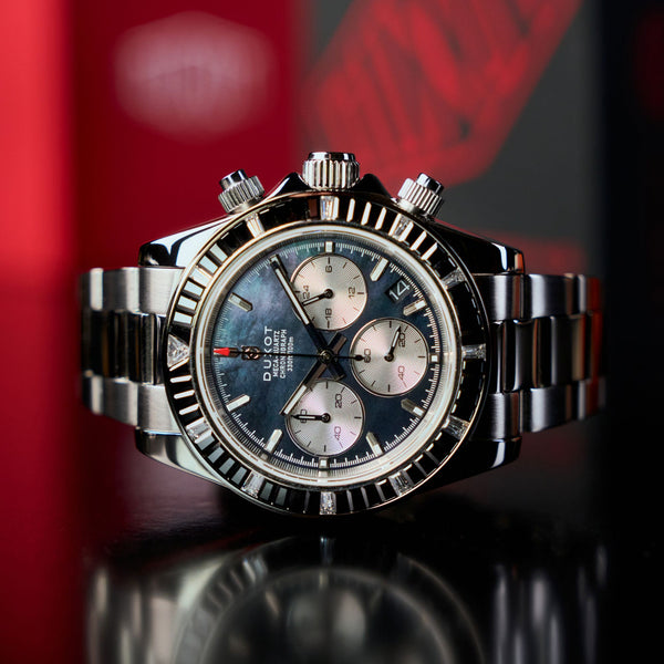 Duxot Accelero Rainbow Chronograph Pearl Silver