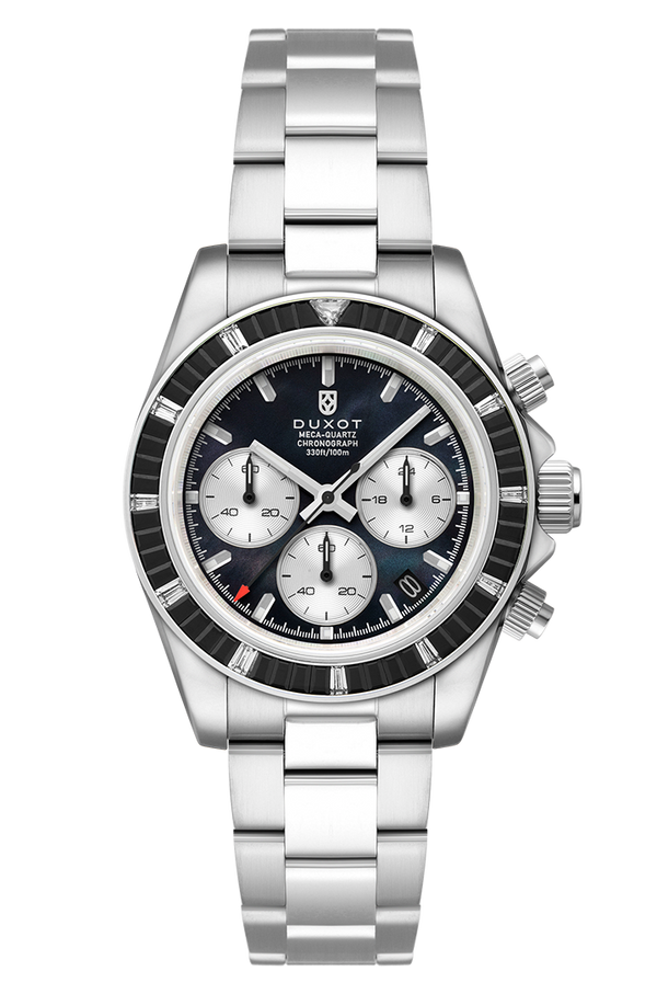 duxot Accelero Rainbow Chronograph Pearl Silver