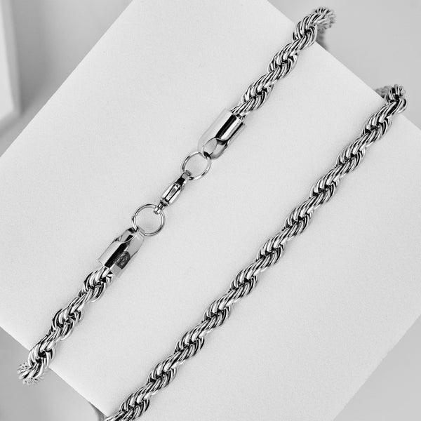 Duxot Accelero Rope Necklace Silver