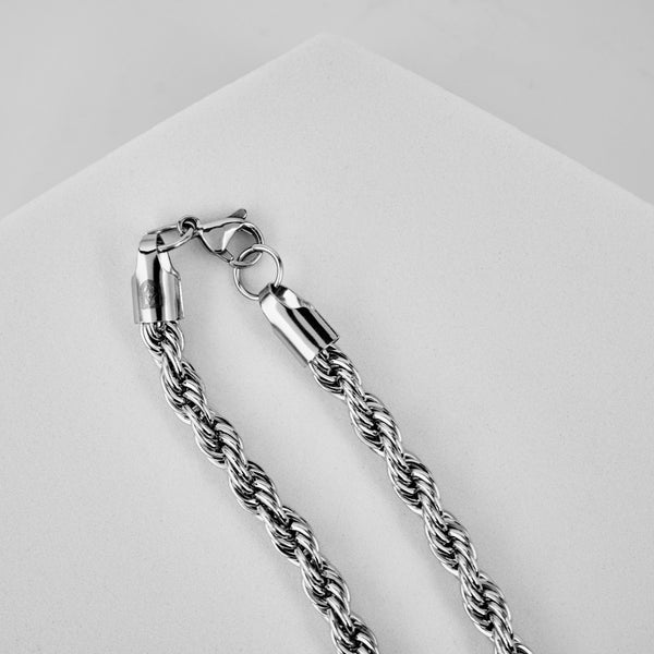 Duxot Accelero Rope Necklace Silver