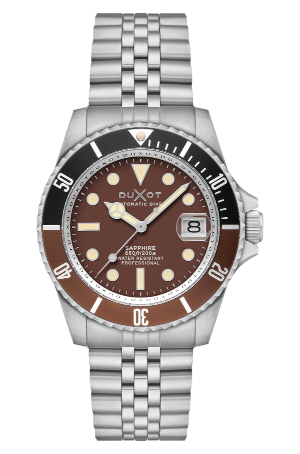 duxot Atlantica Diver Automatic Chocolate Brown