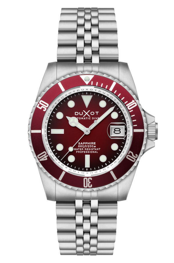 duxot Atlantica Diver Automatic Merlot Red