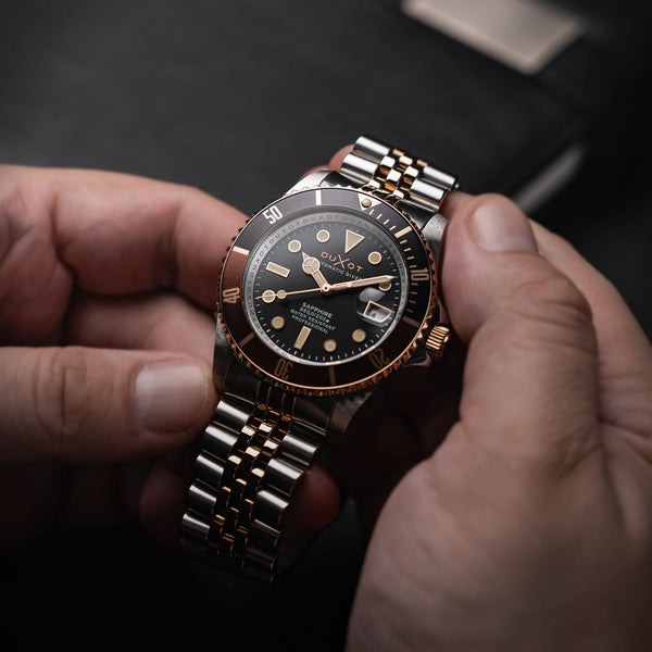 Duxot Atlantica Diver Automatic Two Tone Brown