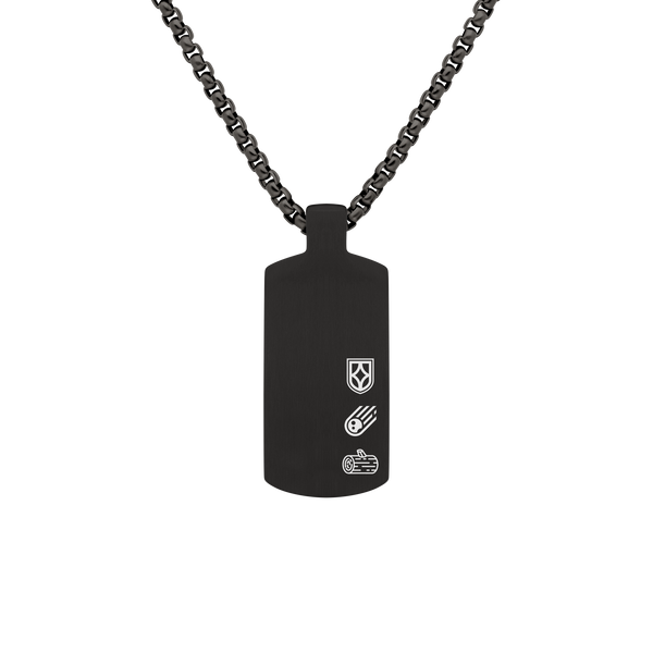 Duxot Atlantica Dog Tag Ebony Meteorite