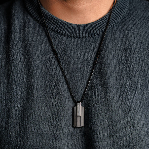 Duxot Atlantica Dog Tag Ebony Meteorite