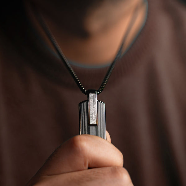 Duxot Atlantica Dog Tag Ebony Meteorite