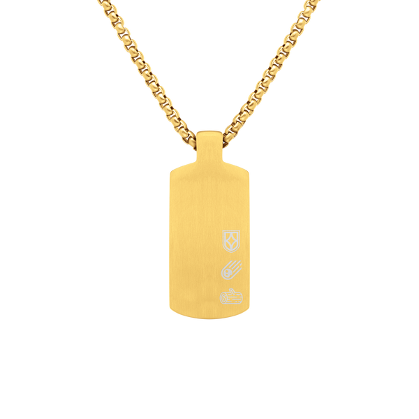 Duxot Atlantica Dog Tag Wood Meteorite