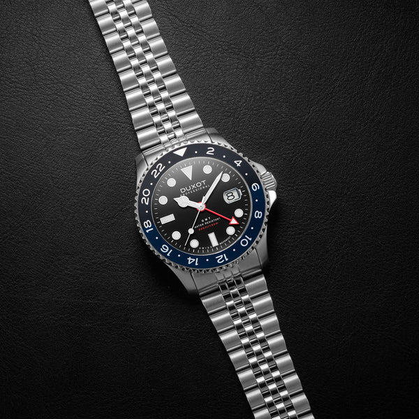 Duxot Atlantica GMT Black Blue