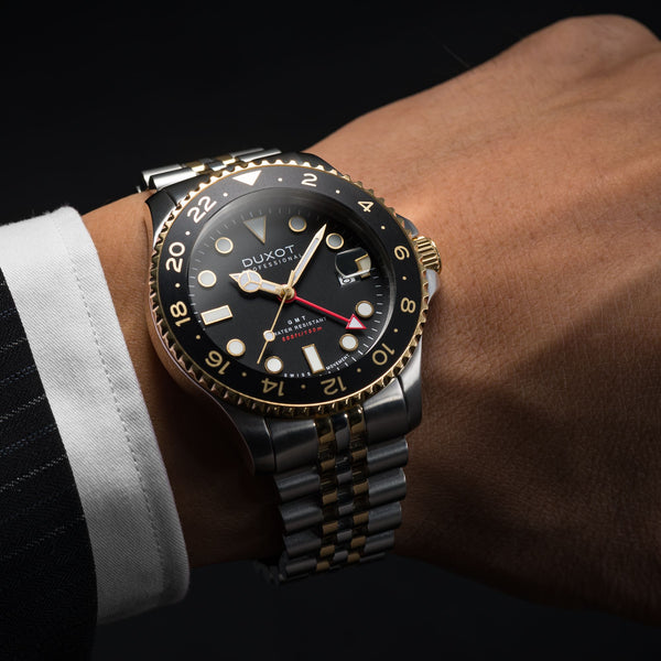 Duxot Atlantica GMT Two Tone Black