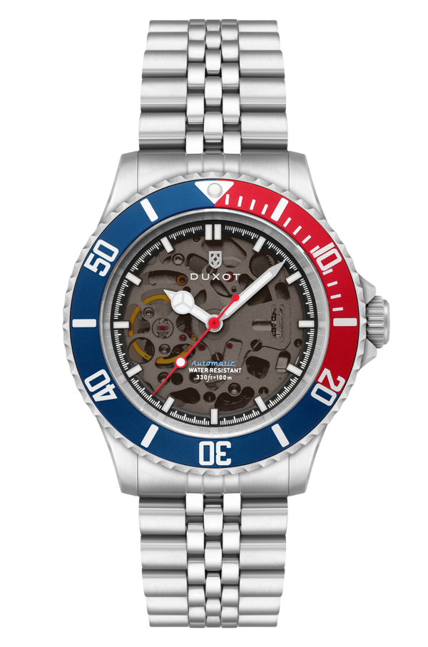 duxot Atlantica Skeleton Diver Automatic Dive Blue