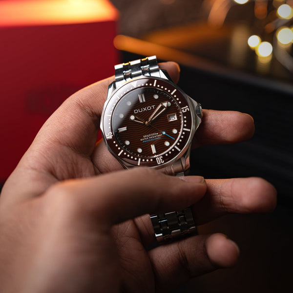 Duxot Henri Diver Automatic Deep Brown
