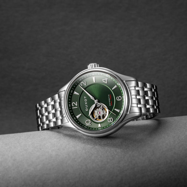 Duxot Patrios Open Heart Automatic Sunray Green
