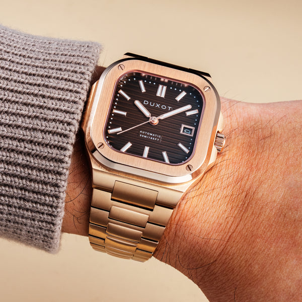 Duxot Quadrata Automatic Walnut Brown