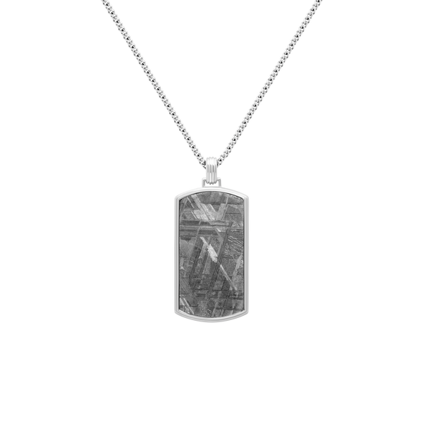 duxot Vezeto Dog Tag Hazy Silver Meteorite