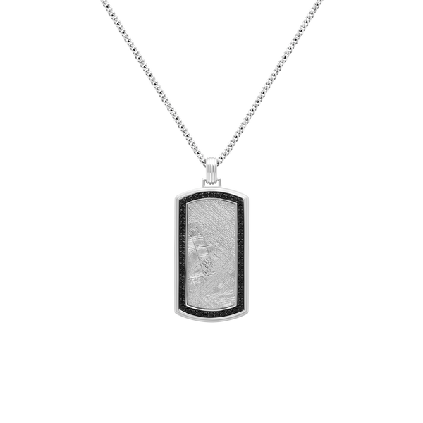 duxot Vezeto Dog Tag Silver Meteorite