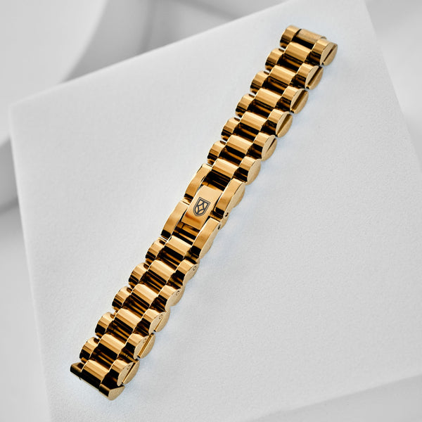 Duxot Vezeto Flat Link Bracelet Gold