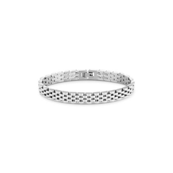 Duxot Vezeto Flat Link Bracelet Silver