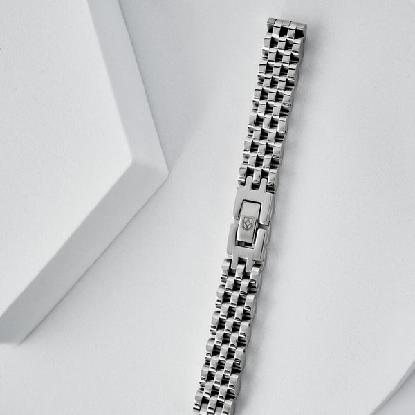 Duxot Vezeto Flat Link Bracelet Silver