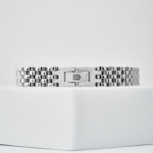 Duxot Vezeto Flat Link Bracelet Silver