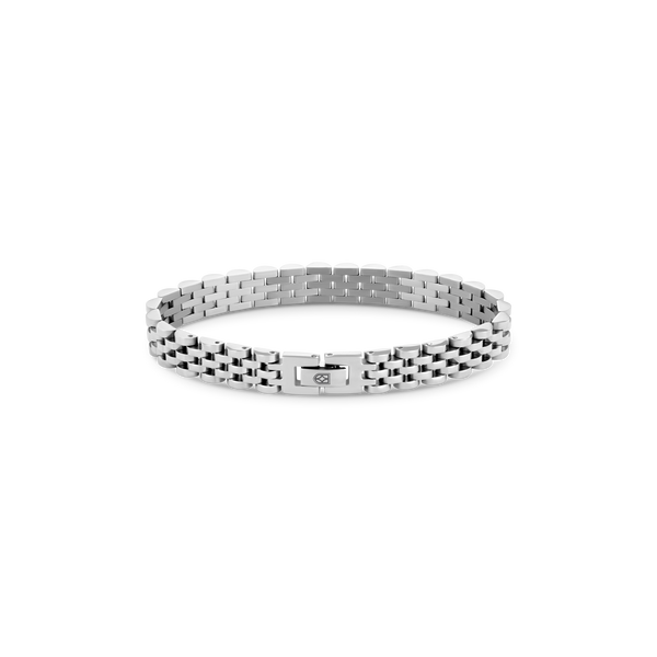 duxot Vezeto Flat Link Bracelet Silver