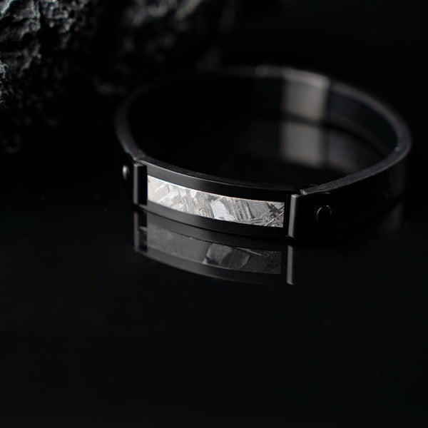 Duxot Vezeto Leather Bracelet Raven Black Meteorite