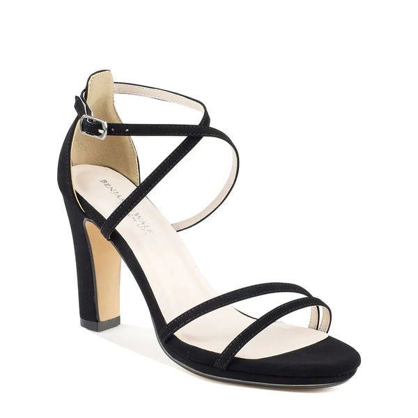 dyeables Reign Black Lamy High Heel Open Toe Platform Sandals Shoes