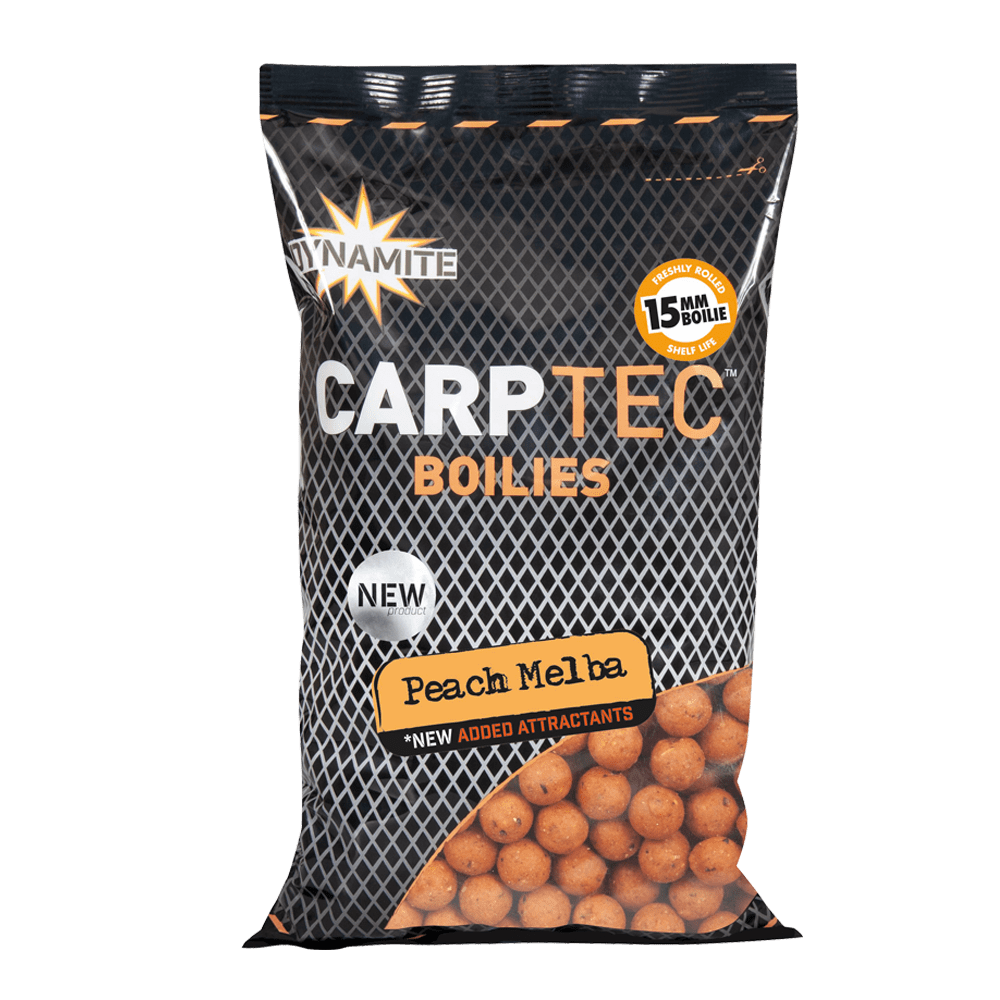 dynamite baits Carptec Peach Melba Boilies