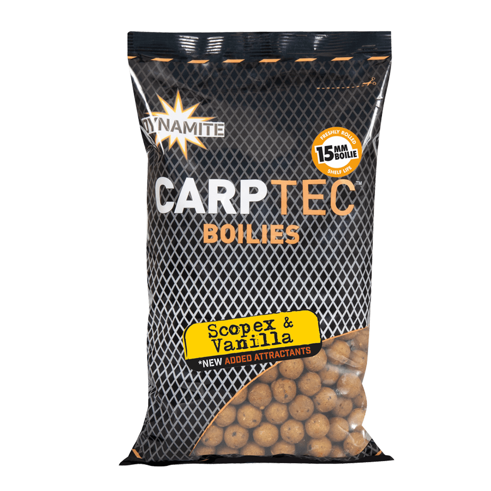 dynamite baits Carptec Scopex & Vanilla Boilies