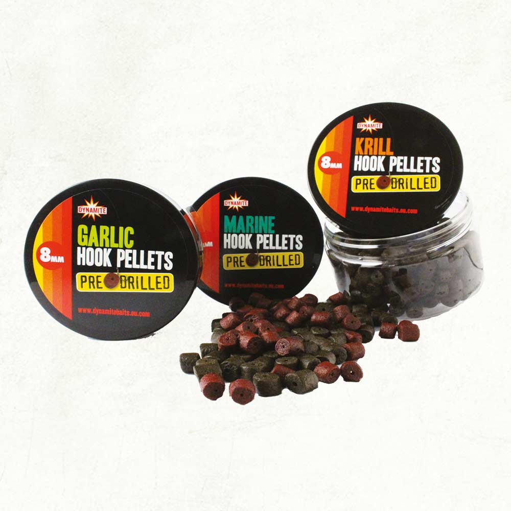 dynamite baits Garlic Krill & Marine Halibut Pre-Drilled Pots