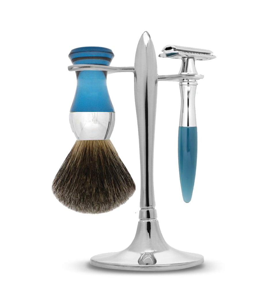 e shave DE Shaving Set with Fine Shaving Brush