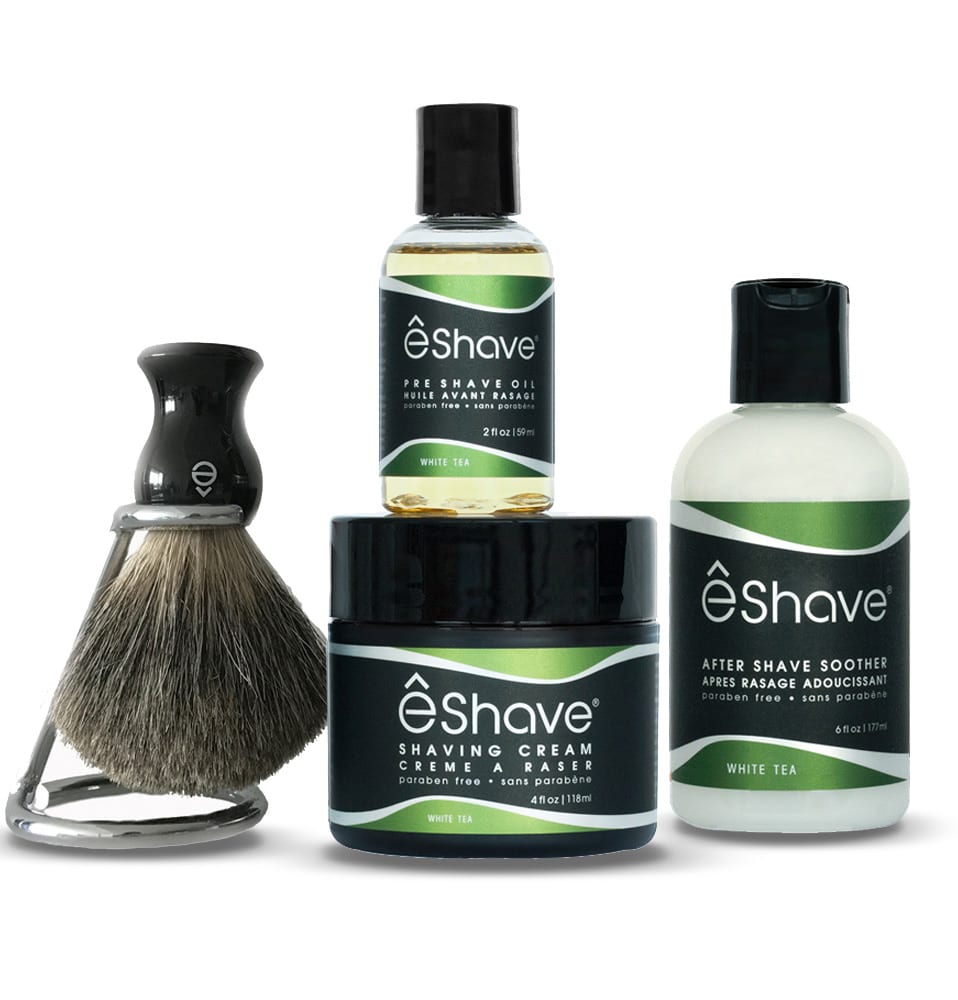 e shave Solution Shaving Kit White Tea